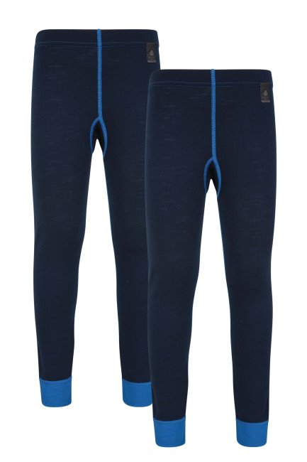 Mountain Warehouse Kids Merino Basislaag Broek 2-pack Blauw Origineel