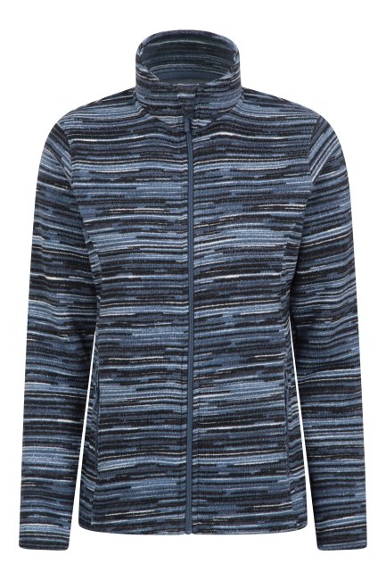 Idris Geweven Fleece Damesjas Blauw New Mountain Warehouse