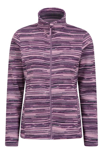 Origins Idris Gespleten Fleece Damesjack Roze Mountain Warehouse