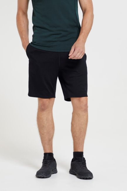 Heren Merino Basislaag Short Mountain Warehouse Zwart Nieuw