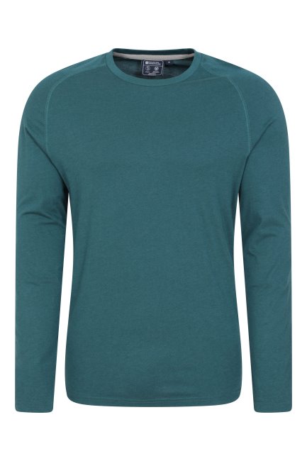 Groene Saunter Bamboe Top Voor Heren Met Ronde Hals New Mountain Warehouse