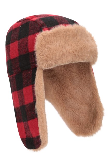 Red Mountain Warehouse Kids Gingham Trapper Hoed Merken