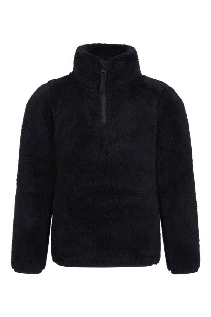 Merck Black Mountain Warehouse Teddy Kinderfleece Met Halve Rits