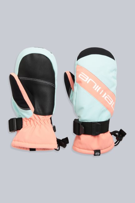 Lichtblauwe Dierenknusse Kindersneeuwwanten Nieuw Bergmagazijn