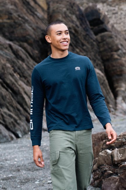 Mountain Warehouse Animal Tommy Heren Biologisch T-shirt Navy Collectie