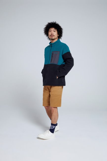 Mountain Warehouse Animal Eli Mens Gerecycled Fleece Fashion Teal