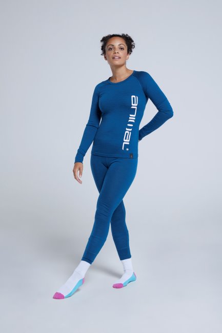 Best Animal Snowy Dames Merino Top Teal Mountain Warehouse