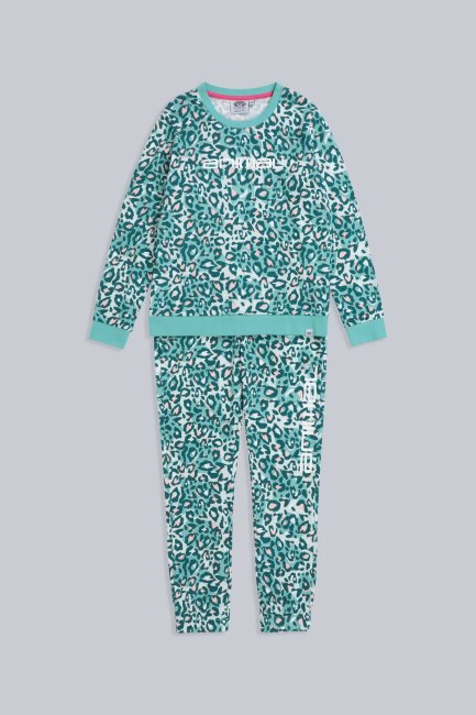 Mountain Warehouse Hot Animal Dromerige Kinderpyjama Set Groen