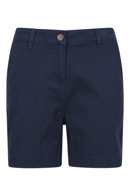 Brands Bay Biologische Chino Short Voor Dames Marineblauw Mountain Warehouse