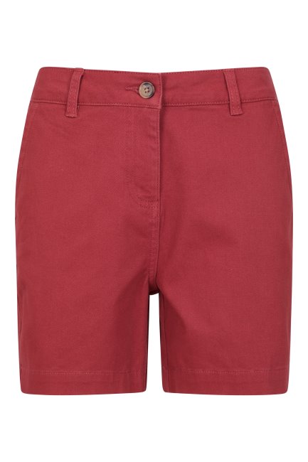 Hot Mountain Warehouse Bay Biologische Dames Chino Short Burnt-oranje