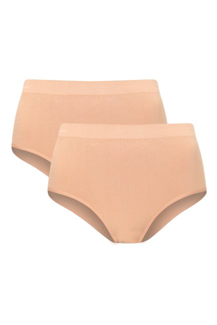 Brand Mountain Warehouse Dames Banen Hoog Getailleerde Broek 2-pack Tan