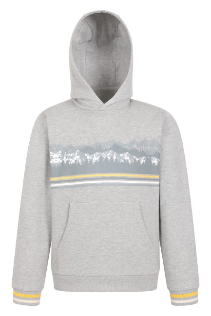 Mountain Warehouse Brand Mountain Landscape Kinder Hoodie Grijs