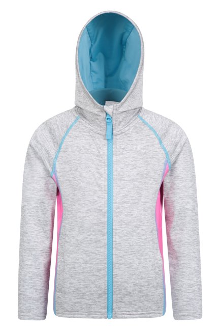 Mountain Warehouse Brands Grijze Kayleigh Kinder Hoodie Met Strepen