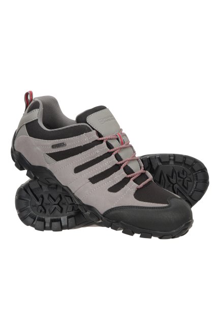 Grijze Hot Mountain Warehouse Belfour Heren Waterdichte Wandelschoenen