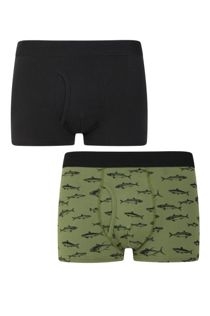Merk Zwarte Heren Boxershorts Met Print 2-pack Mountain Warehouse