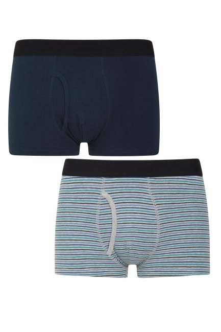 Heren Gespelde Boxershorts 2-pack Blue Mountain Warehouse Hot