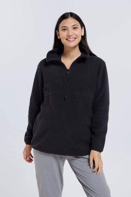 Black Mountain Warehouse Cosy Zwangerschaps-sherpa Fleece Met Halve Rits Het Beste