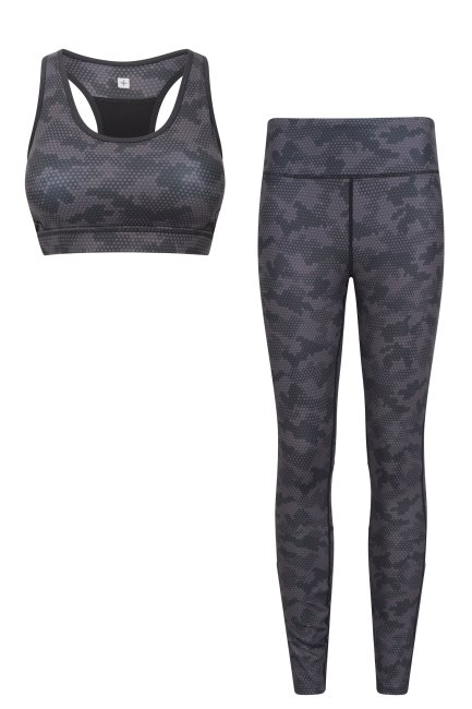 Beste Camouflage Bergmagazijn Mesh Motion Bh En Legging Voor Dames Met Patroon