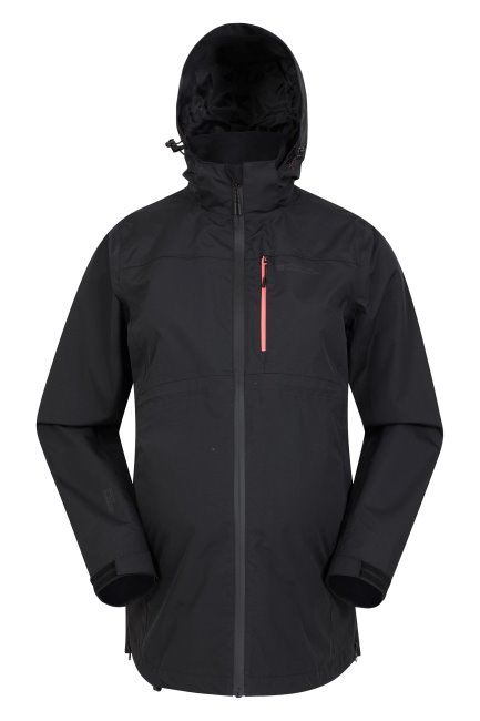 Mountain Warehouse Beste Regenwoud Gedempte Dameszwangerschapsjas Zwart