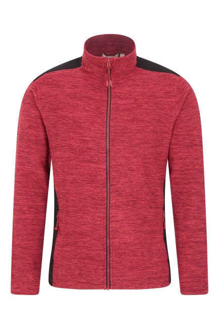 Mountain Warehouse Beste Bordeaux Selsey Hybride Fleece Voor Heren