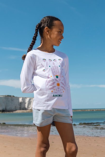 Animal Bella Bio T-shirt Voor Kinderen Origin Mountain Warehouse Wit