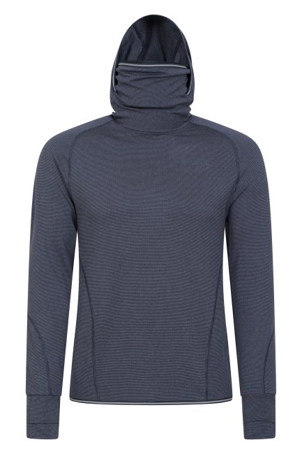 Brand Swift Heren Baselayer Hoodie Marine Mountain Warehouse