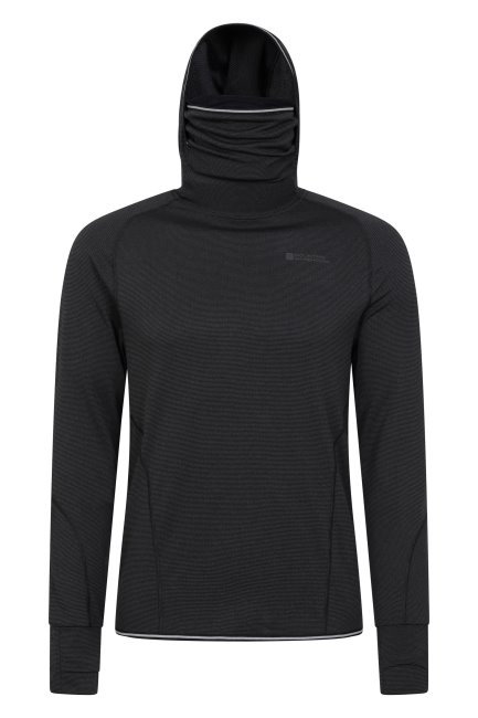 Original Mountain Warehouse Swift Heren Baselayer Hoodie Grijs