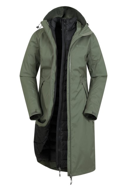 Kaki Nieuwe Denali Extreme Dames 3 In 1 Donsjack Bergmagazijn