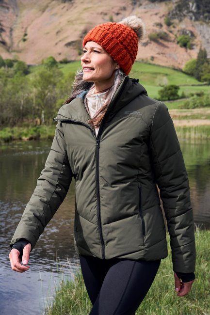 Kaki Kosmische Primaloft Gewatteerde Damesjas Origineel Bergmagazijn