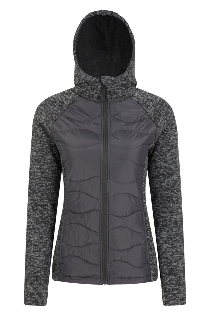 Originele Black Mountain Warehouse Ascent Dames Hybride Fleece