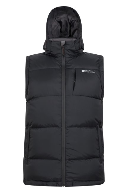 Black Frost Extreme Heren Donsvest Mountain Warehouse Merken
