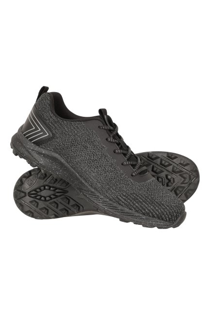 Collectie Te Zien Heren Leidende Hardloopschoenen Mountain Warehouse Zwart