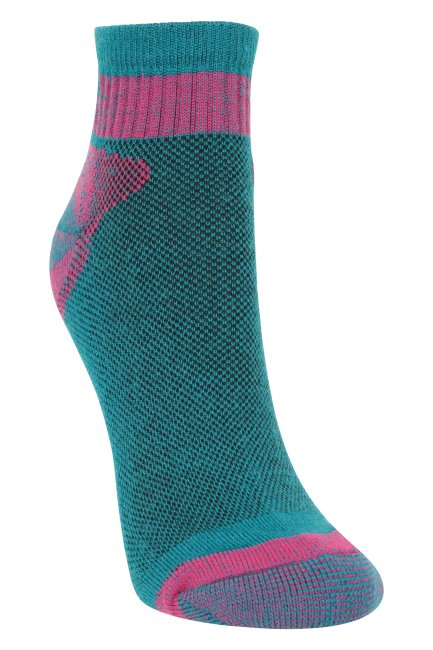 Hot Teal Mountain Warehouse Performance Merino Enkelsokken Voor Dames