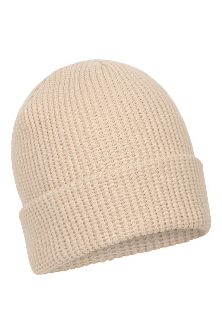 Salcombe Heren Wafel Uitgebreide Beanie Origins Mountain Warehouse Beige