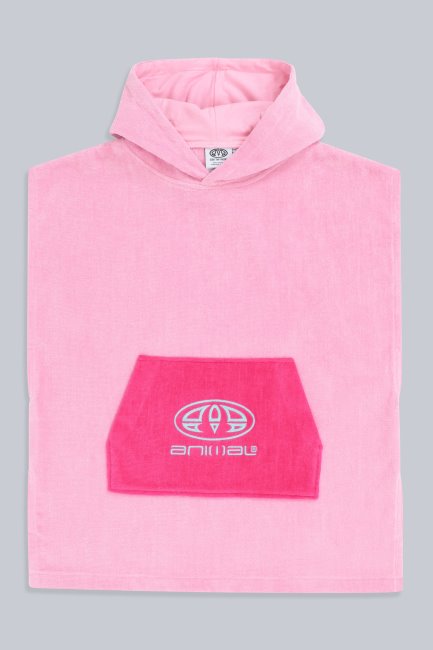 Mountain Warehouse Animal Hayley Kinder Badstof Poncho Roze Origins