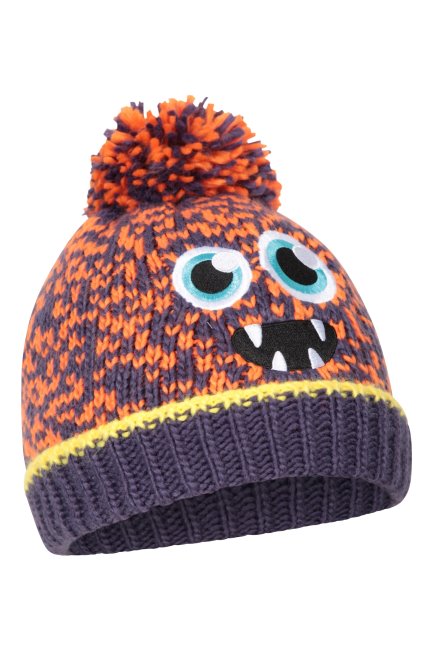 Mountain Warehouse Fashion Oranje Monster Kindermuts Met Fleece Voering