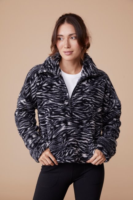 Berg Magazijn Grijze Markt Actieve Mensen Close Up Dames Fleece