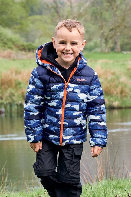 Collecties Seizoenen Gewatteerde Kinderjas Mountain Warehouse Oranje