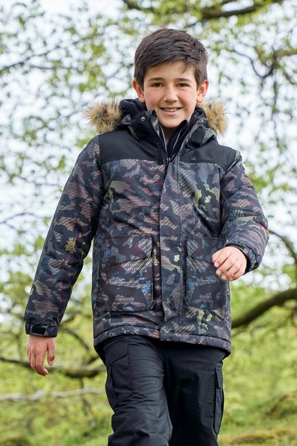 Mountain Warehouse Ranger 3 Waterdichte Parka Voor Kinderen Merken Zwart