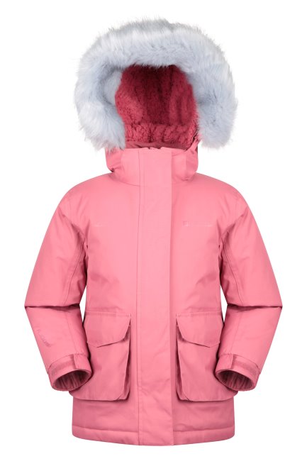 Origin Ranger 3 Kids Waterdichte Parka Jas Roze Mountain Warehouse