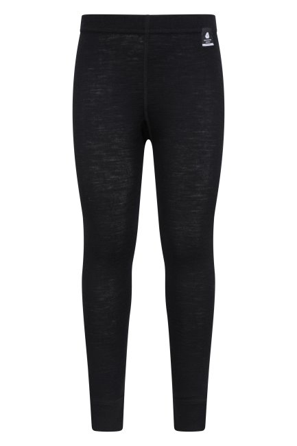 Mountain Warehouse Merino Kinder Basislaag Broek Zwart Collecties