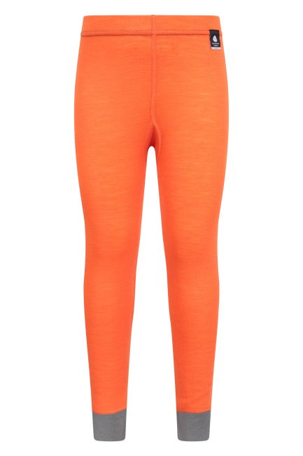 Oranje Merino Baselayer Broek Voor Kinderen Mountain Warehouse Best