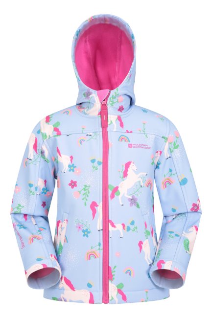 Brand Mountain Warehouse Exodus Ii Kids Waterafstotende Softshell Turquoise