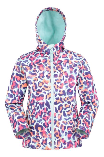 Exodus Ii Waterbestendige Softshell Bergpakhuiscollectie Met Luipaardprint Voor Kinderen