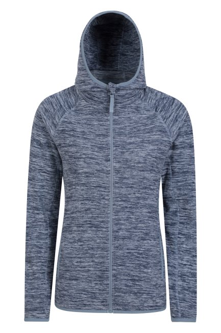Lleyn Melange Ii Fleece Hoodie Voor Dames Mountain Warehouse Dark-blue Collections
