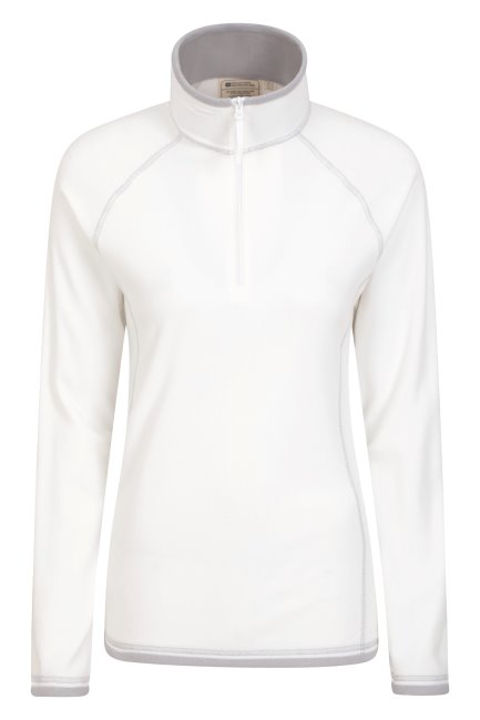 Fashion Montana Dames Fleece Met Halve Rits Beige Mountain Warehouse