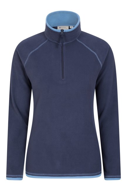Origins Navy Montana Dames Fleece Bergmagazijn Met Halve Rits