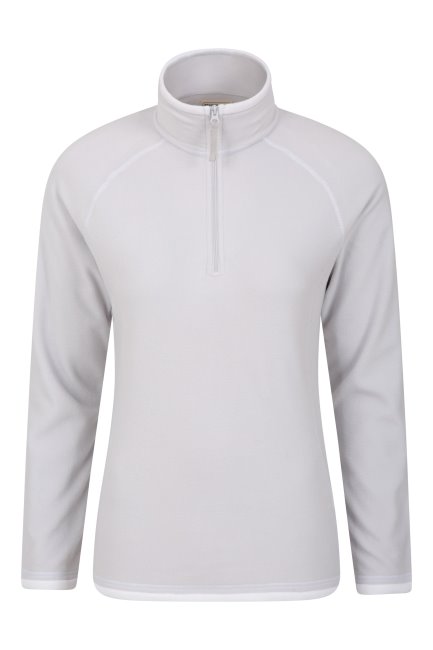 Montana Damesfleece Met Halve Rits New Grey Mountain Warehouse