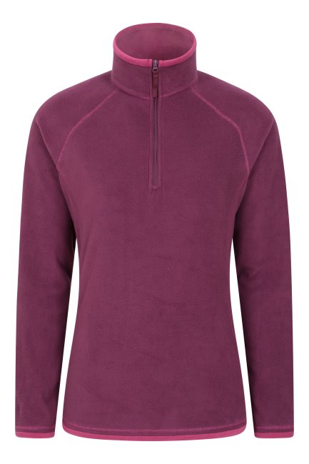 Berry Montana Dames Fleece Fashion Mountain Warehouse Met Halve Rits