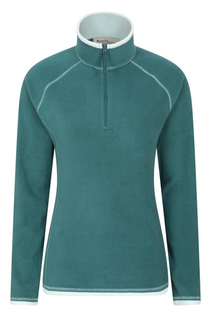 Mountain Warehouse Original Teal Montana Damesfleece Met Halve Rits
